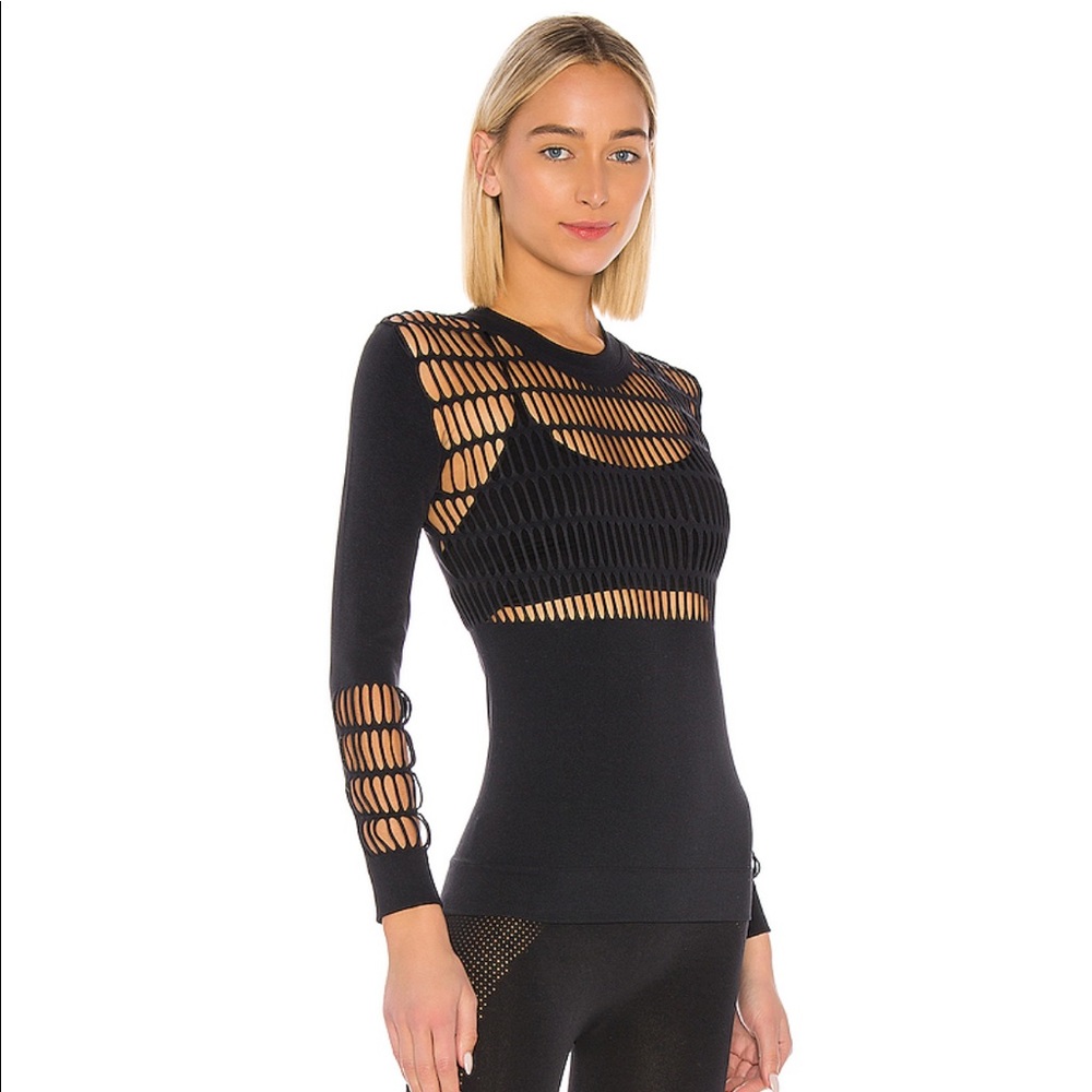 Stella McCartney x Adidas Warp Knit Top in Black